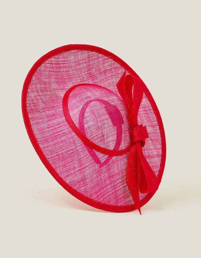 Accessorize Two Tone Bow Disc Fascinator Pink