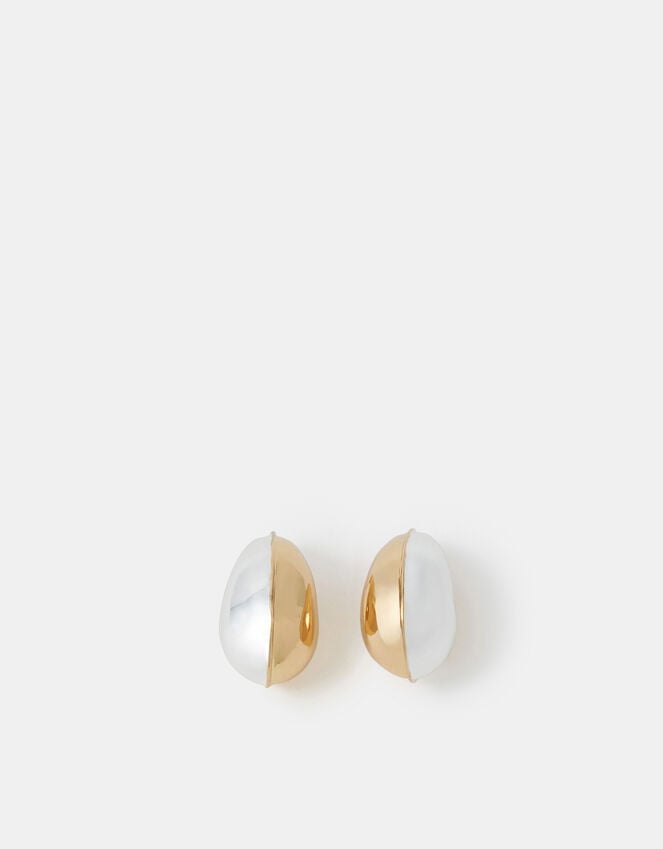 Accessorize Two-Tone Curve Drop Earrings