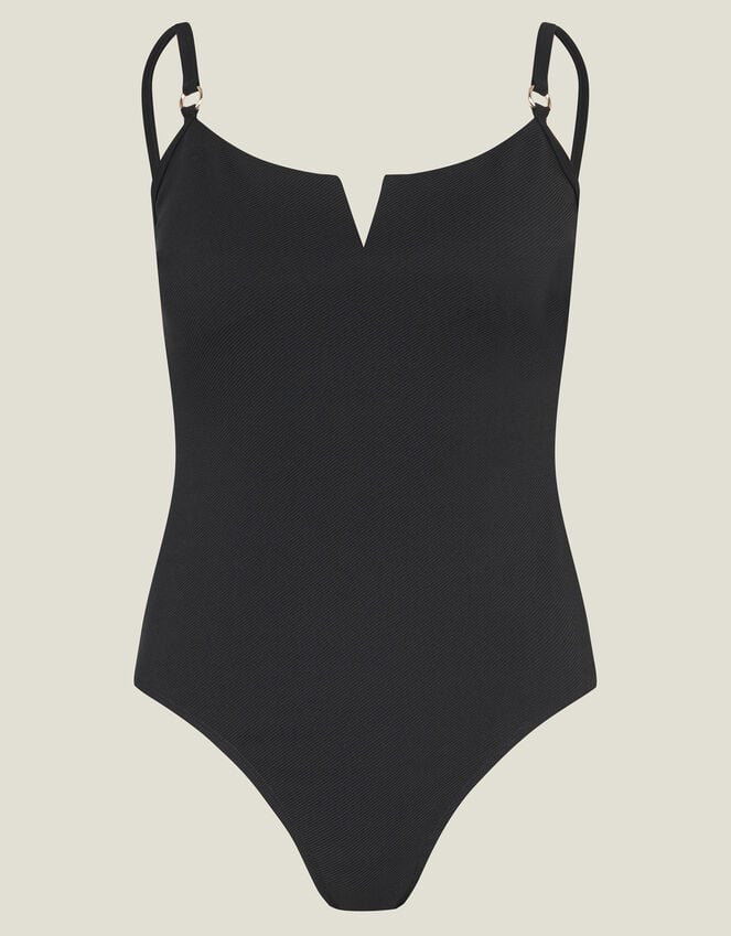 Accessorize V-Front Shaping Swimsuit Black