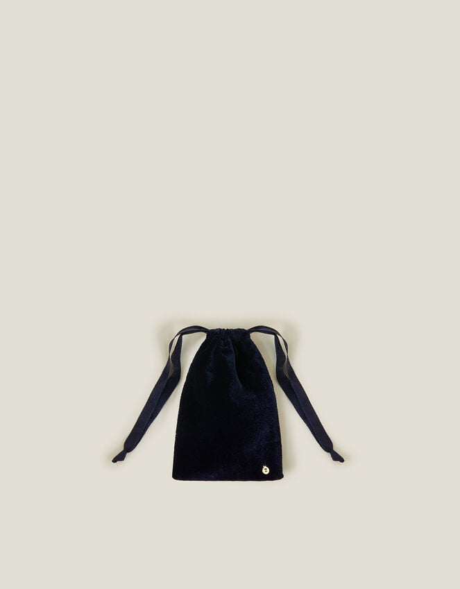 accessorize Velvet Drawstring Jewellery Pouch