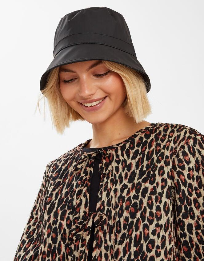 Accessorize Water-Resistant Rain Hat Black