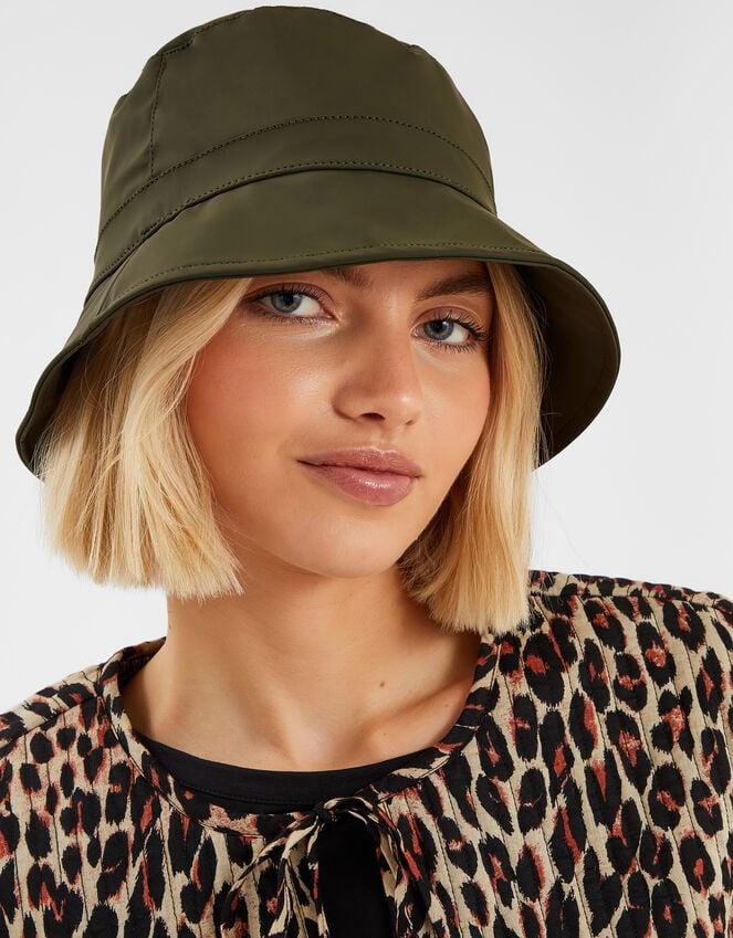 Accessorize Water-Resistant Rain Hat Green