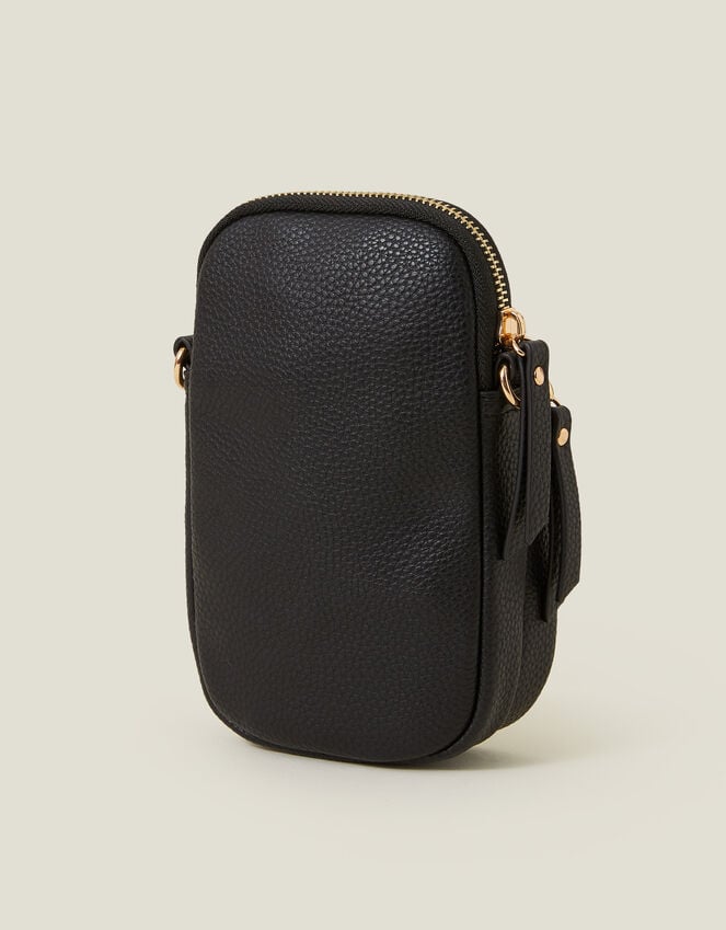 Accessorize Webbing Strap Phone Bag Black