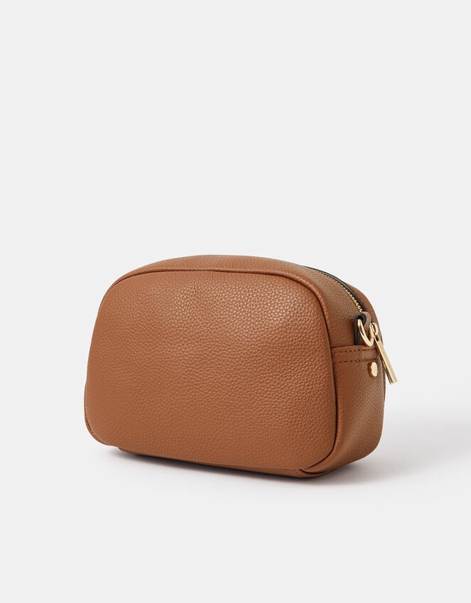Accessorize Webbing Strap Small Crossbody Bag Tan