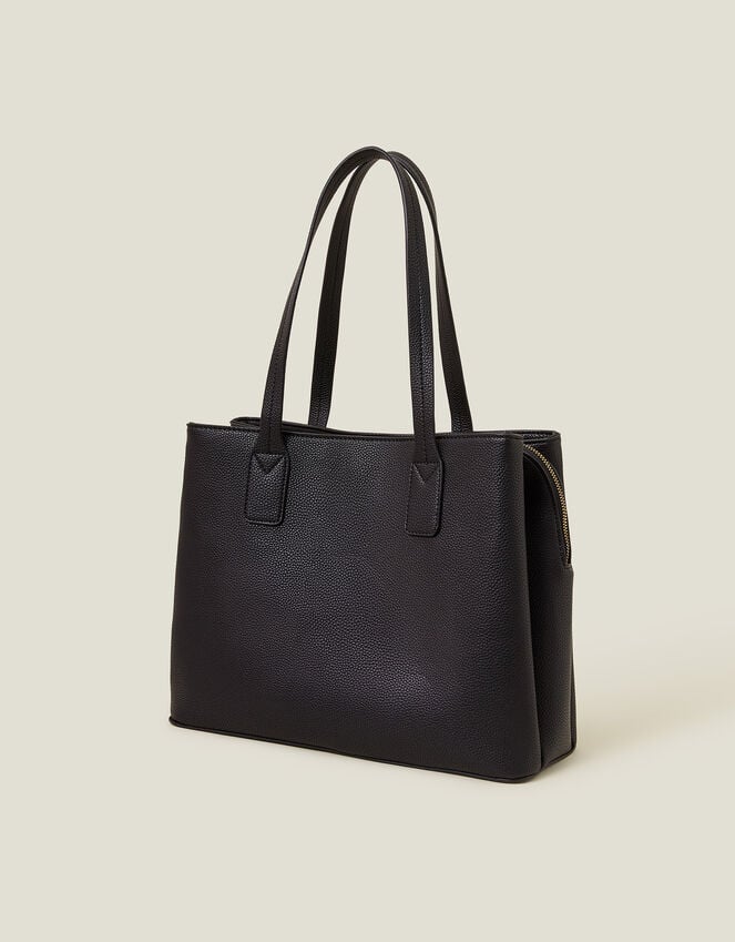 Accessorize Webbing Strap Tote Bag Black