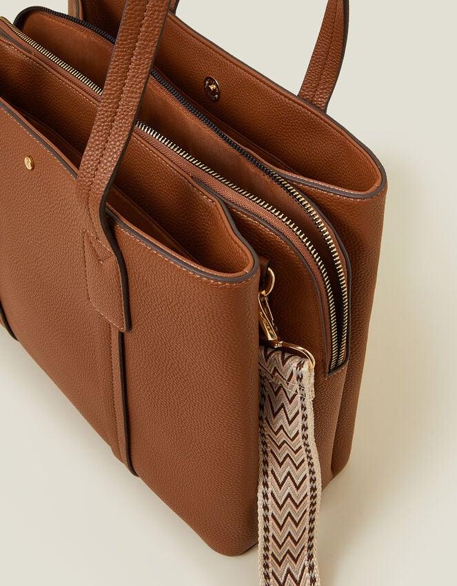 Accessorize Webbing Strap Tote Bag Tan
