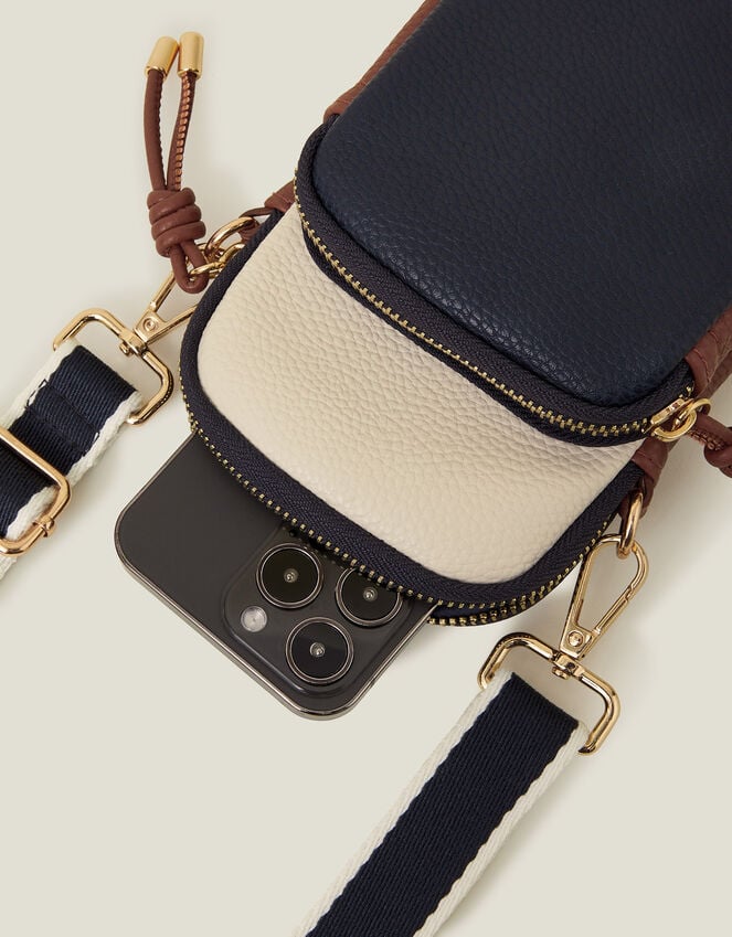 Accessorize Webbing Strap Zip Phone Bag