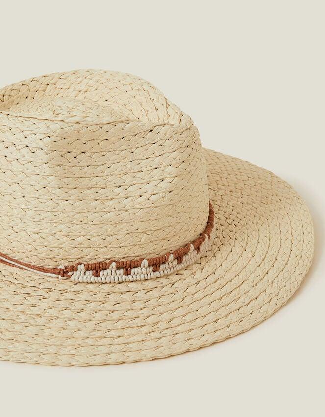 Accessorize Western Straw Fedora Hat