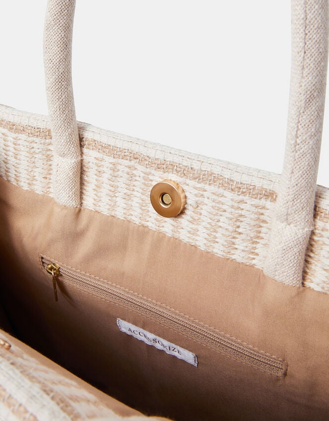 Accessorize Woven Book Tote Bag