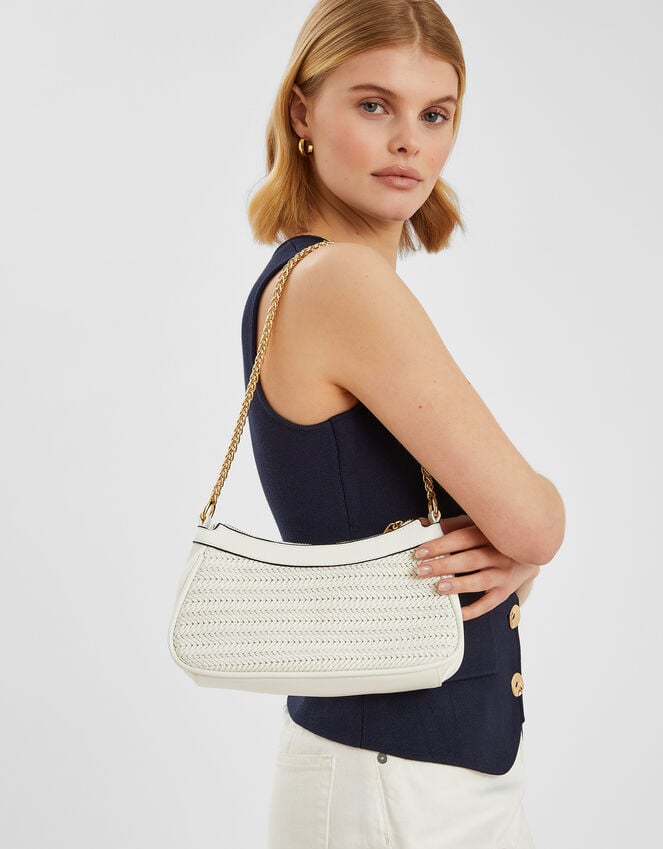 accessorize Woven Chain Shoulder Bag