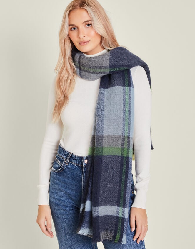 Accessorize Woven Check Blanket Scarf