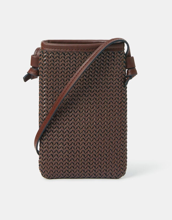 Accessorize Woven Crossbody Phone Bag