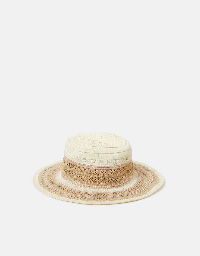 Accessorize Woven Fedora Hat