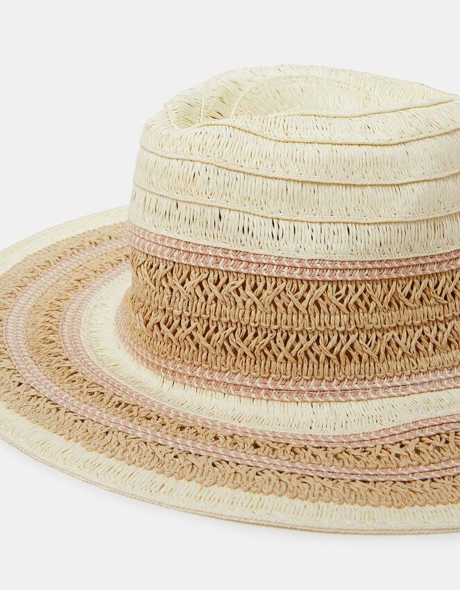 Accessorize Woven Fedora Hat