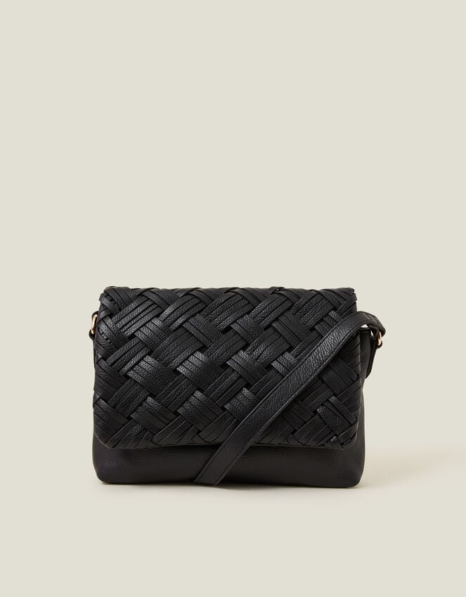 Accessorize Woven Leather Cross-Body Bag