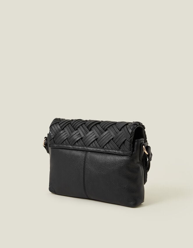 Accessorize Woven Leather Cross-Body Bag