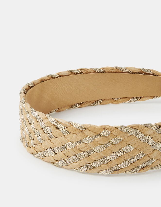 Accessorize Woven Raffia Headband