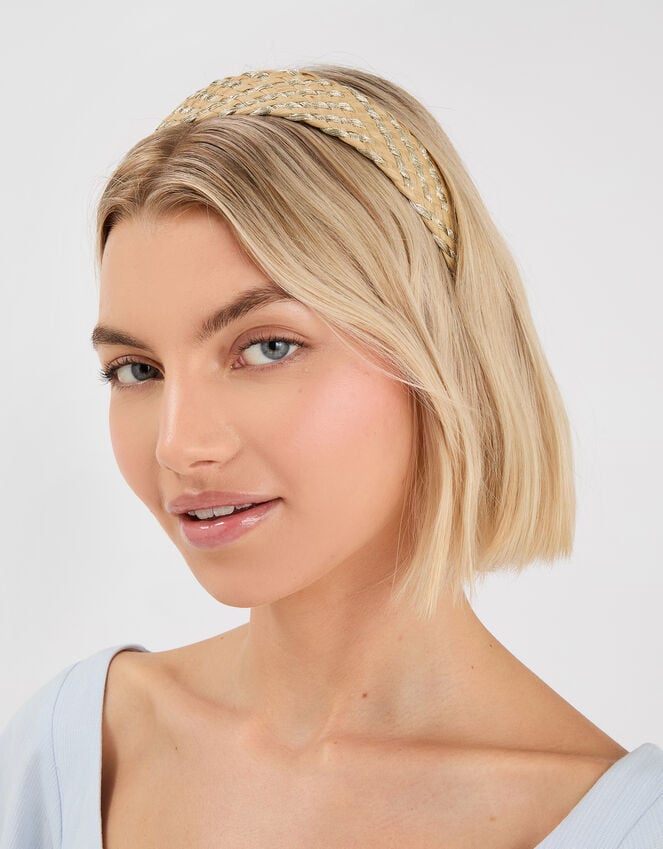 Accessorize Woven Raffia Headband