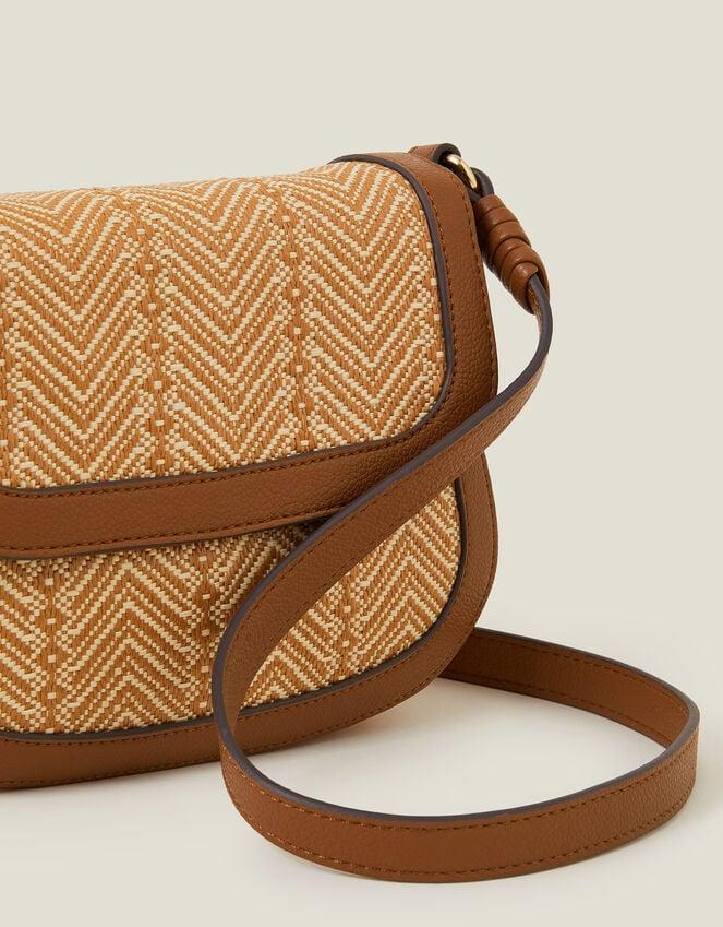 Accessorize Woven Satchel Cross-Body Bag