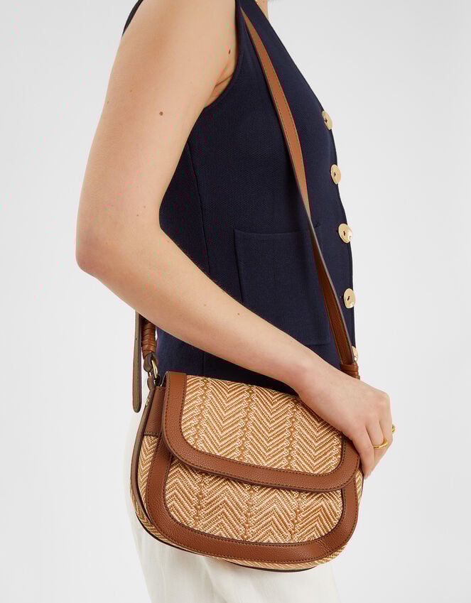 accessorize Woven Satchel Cross-Body Bag