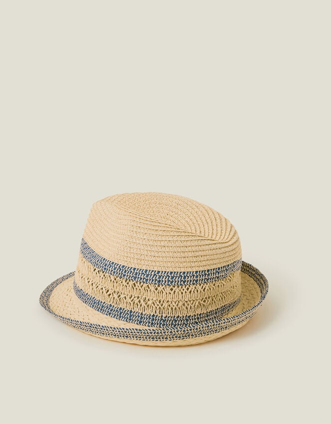 Accessorize Woven Straw Trilby Hat