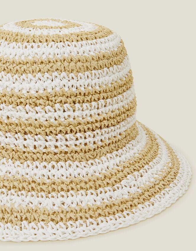 Accessorize Woven Stripe Bucket Hat
