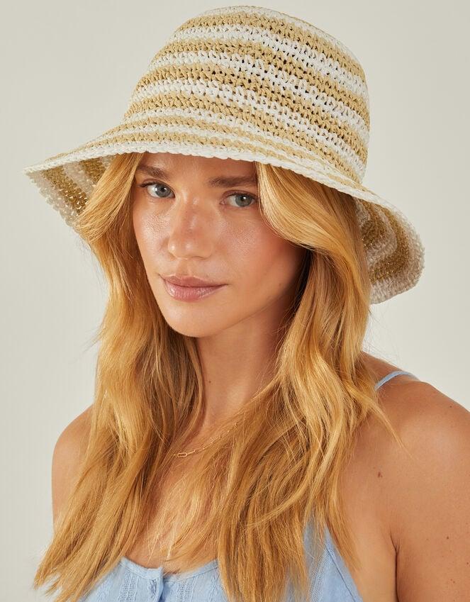 Accessorize Woven Stripe Bucket Hat