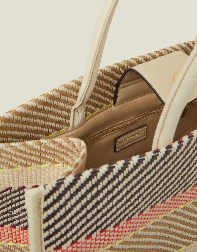 Accessorize Woven Stripe Tote Bag