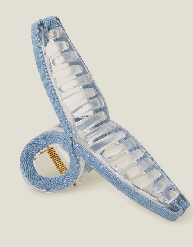Accessorize Wrapped Denim Claw Clip