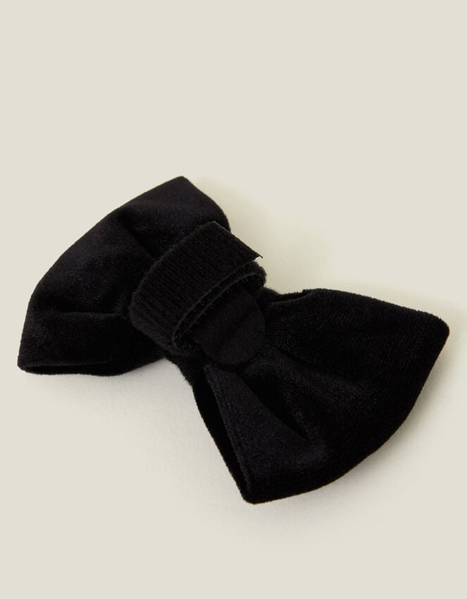 Accessorize Cocopup London Dogs Velvet Bow Tie Black