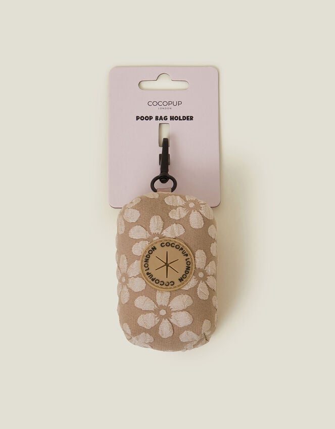 accessorize Cocopup London Floral Print Dog Poop Bag Holder Natural