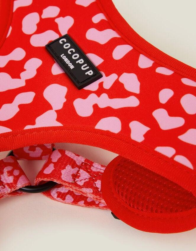 Accessorize Cocopup London Leopard Print Dog Adjustable Neck Harness Pink Pink