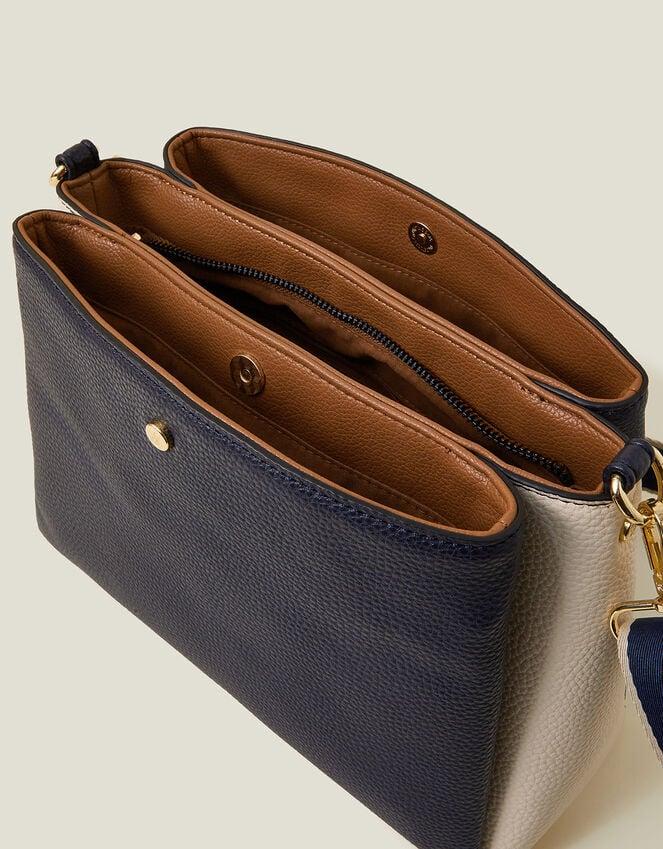 Accessorize Colour Block Triple Compartment Cross-Body Bag