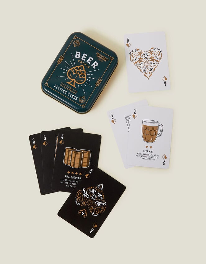 Accessorize Gentlemen's Hardware Waterproof Beer Trivia Playing Cards