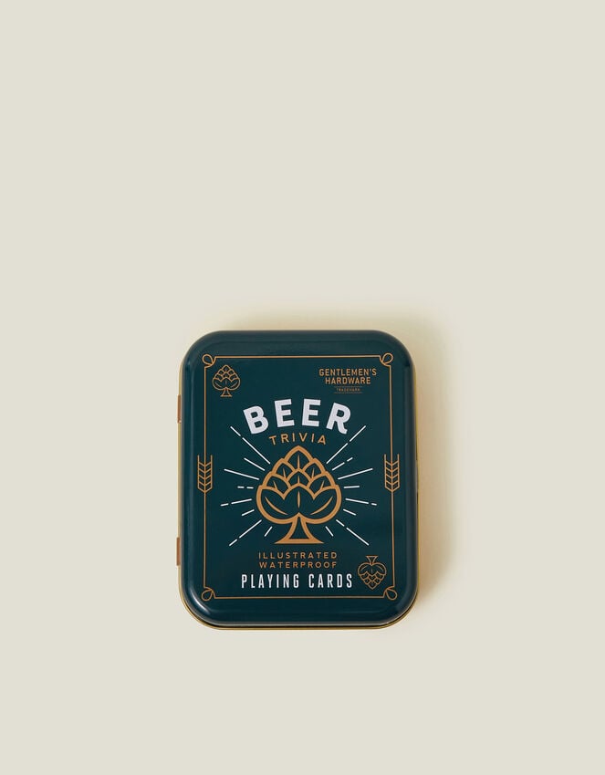accessorize Gentlemen's Hardware Waterproof Beer Trivia Playing Cards