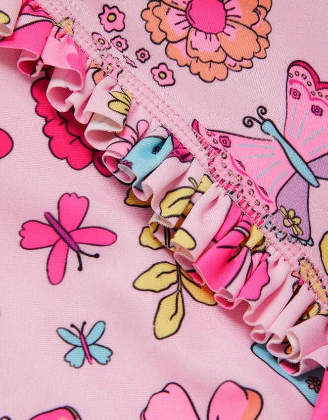 Accessorize Girl Retro Bloom Long Sleeve Swimsuit Multi