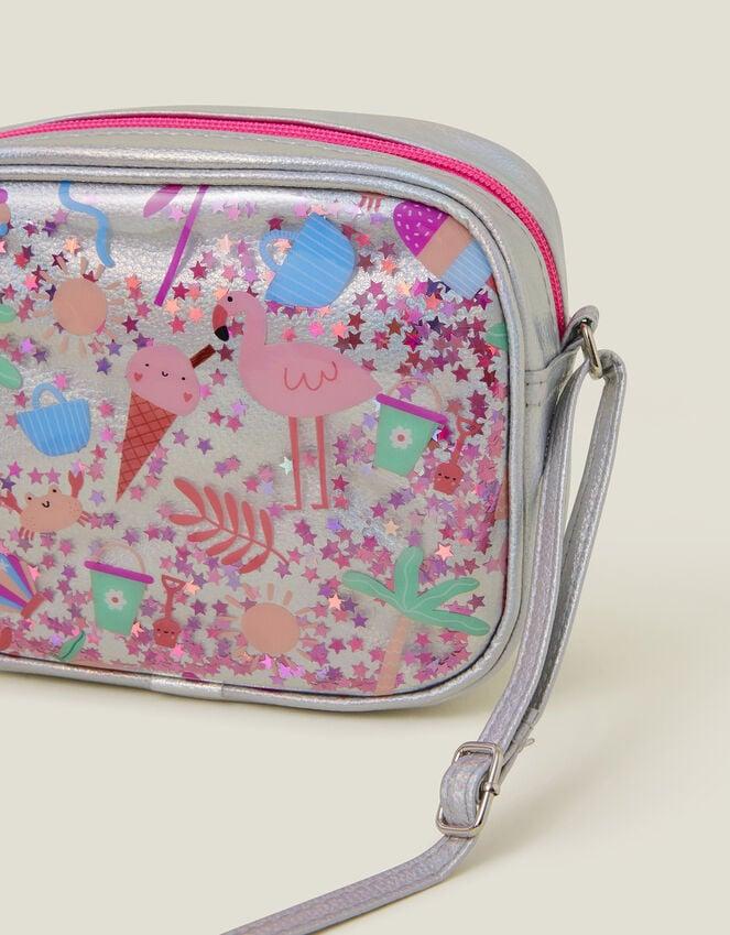 Accessorize Girls Beach Print Confetti Cross-Body Bag