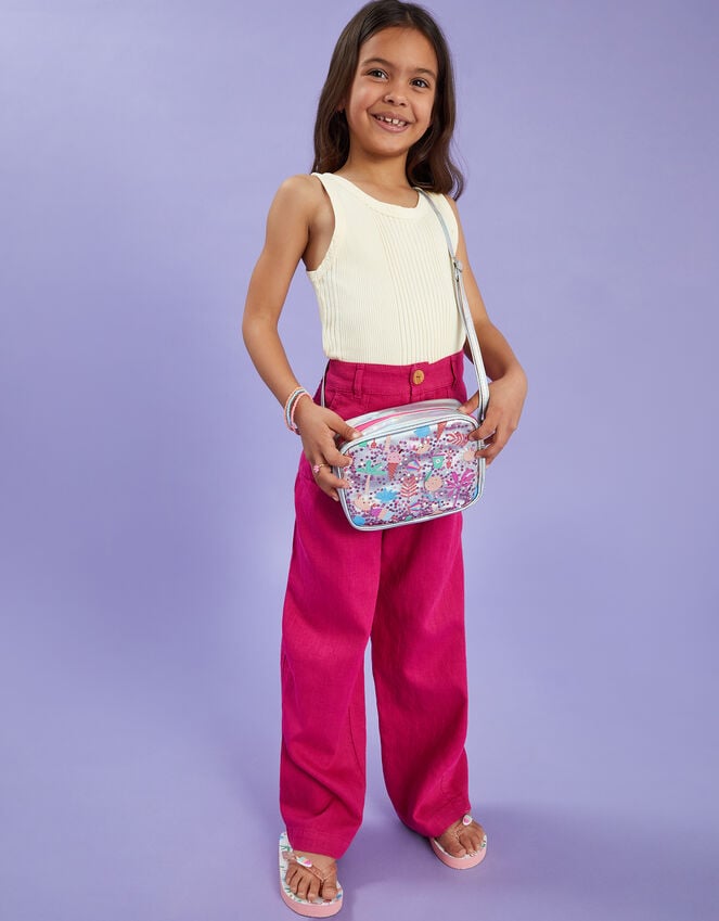 accessorize Girls Beach Print Confetti Cross-Body Bag