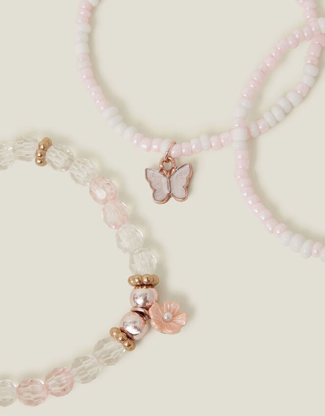 Accessorize Girls Butterfly Charm Necklace And Bracelet Set