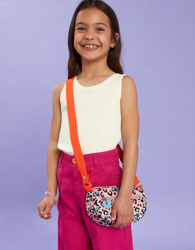 accessorize Girls Colourful Leopard Print Cross-Body Bag