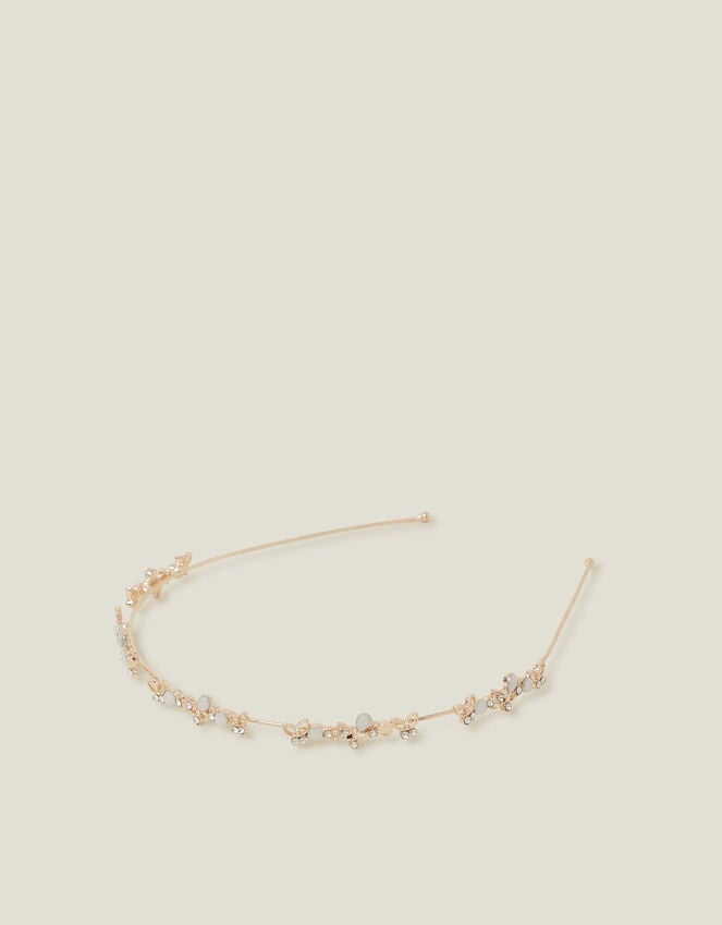 accessorize Girls Diamante Butterfly Metal Headband