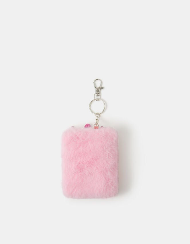 Accessorize Girls Faux Fur Castle Keychain Notebook
