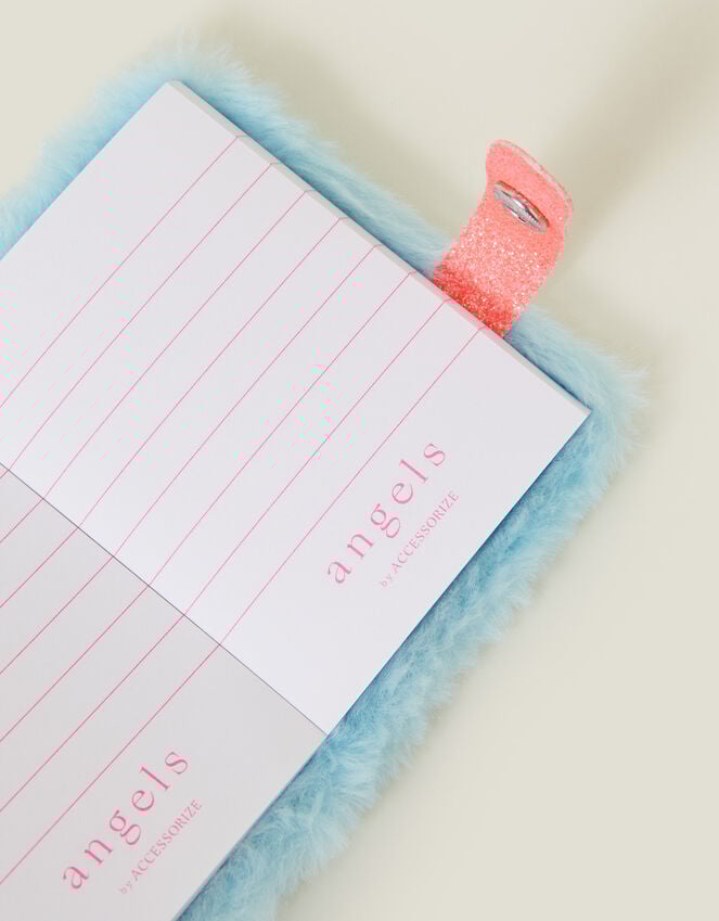 Accessorize Girls Faux Fur Flamingo Notebook Keyring