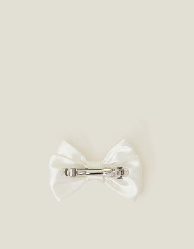 accessorize Girls Large Pearl Bow Barrette Hair Clip