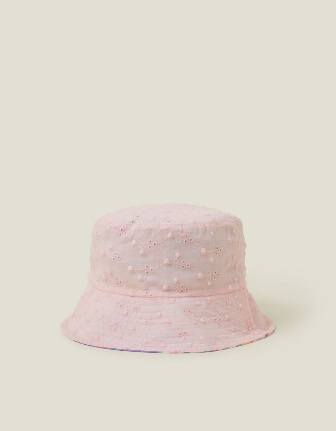 Accessorize Girls Reversible Check Print Bucket Hat Multi