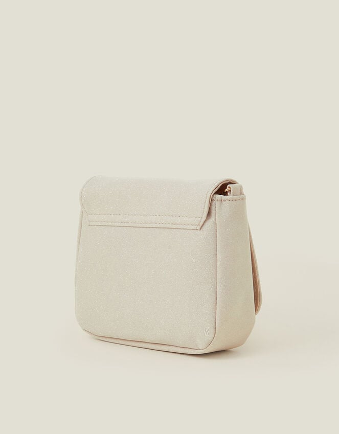 Accessorize Girls Square Glitter Corsage Flower Bag