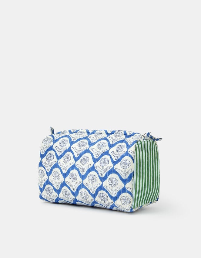 Accessorize Large Dandelion Print Quilted Make Up Bag