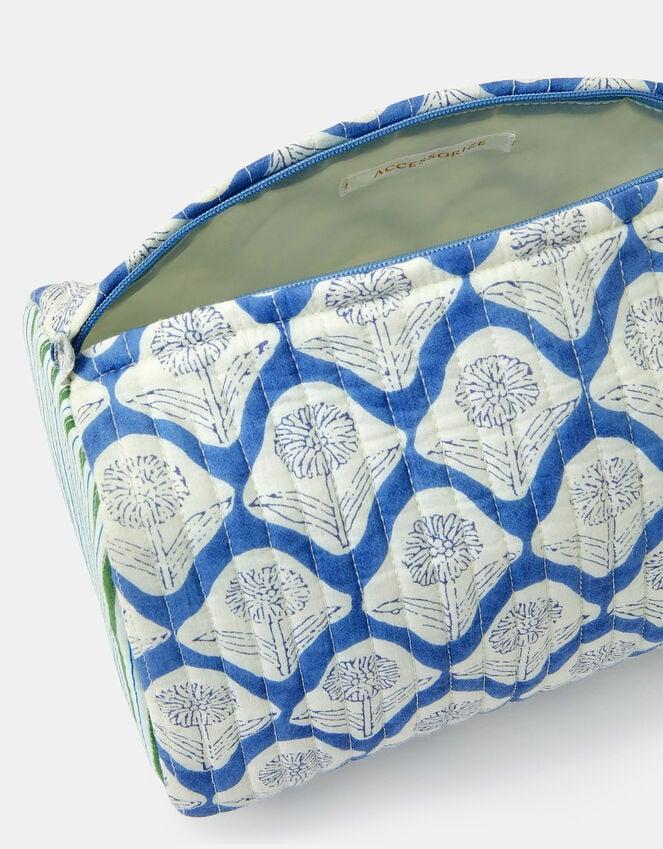 Accessorize Large Dandelion Print Quilted Make Up Bag