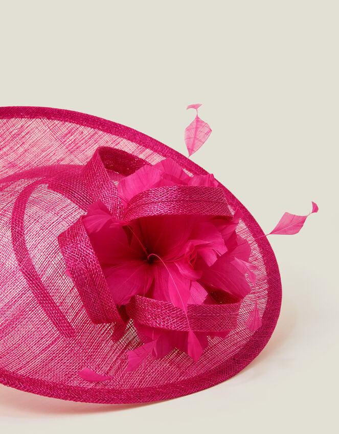 Accessorize Large Disc Feather Corsage Fascinator Pink
