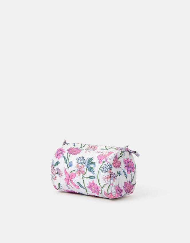 Accessorize Medium Floral Print Quilted Make Up Bag